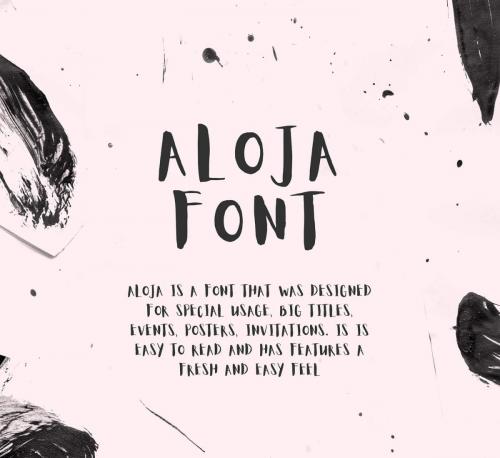 Aloja Handwritten Font