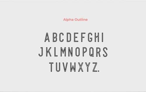 Alpha Font Family