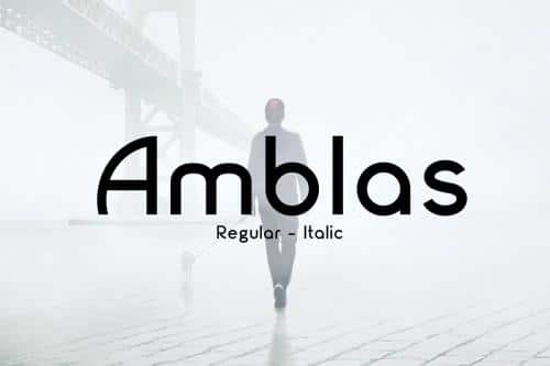 Amblas Stylish Font