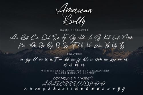 American Bully Script Font