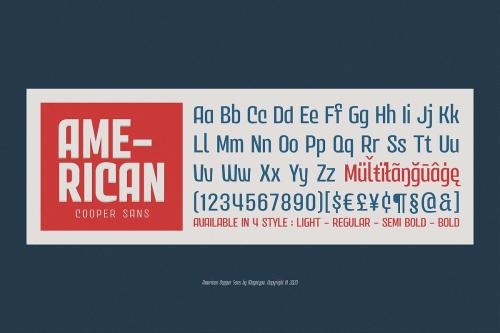 American Copper Font Family