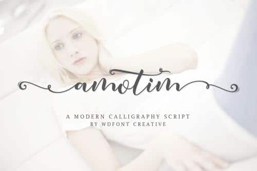 Amotim Calligraphy Font