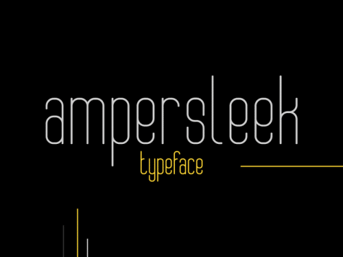 AmperSleek Typeface