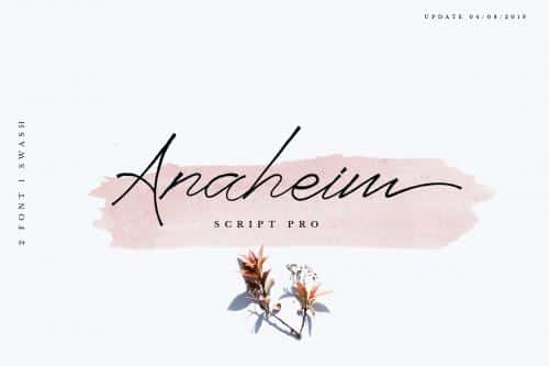 Anaheim Script Font