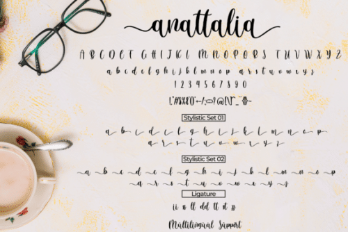 Anattalia Calligraphy Font