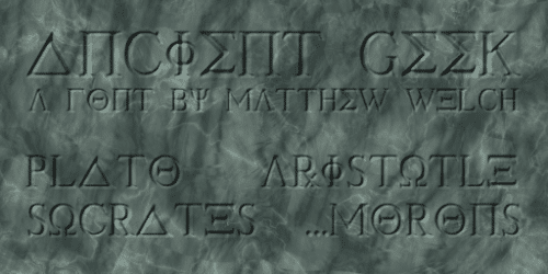 Ancient Geek Greek Font Generator