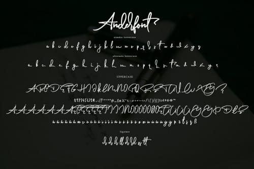 Anderfont Signature Font