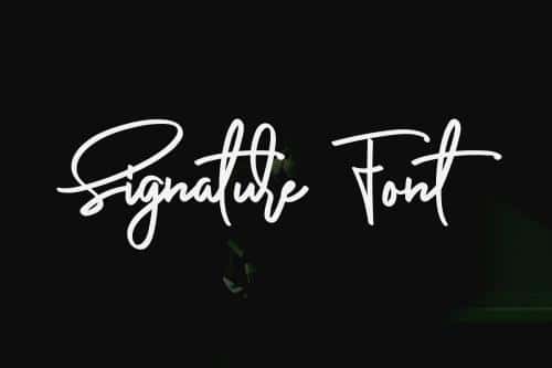 Anderfont Signature Font