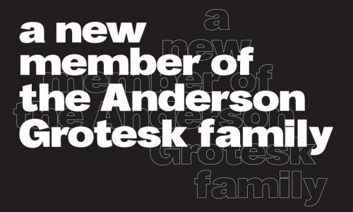 Anderson Grotesk Black Font