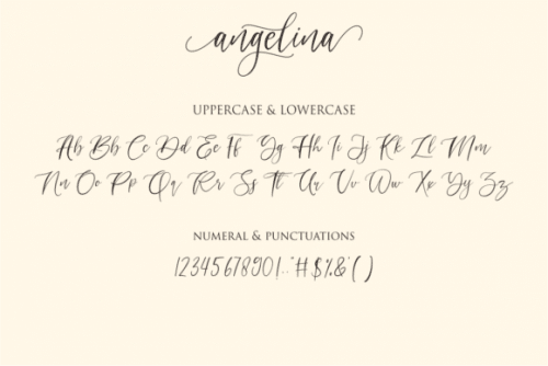 Angelina Calligraphy Font