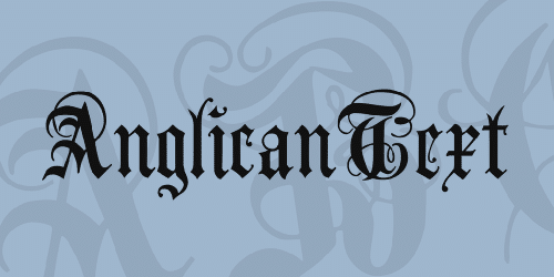 Anglican Text Font