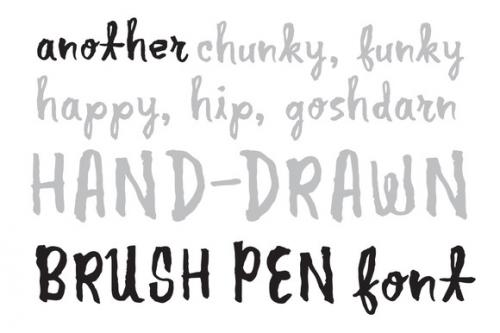 Another Brush Pen Font
