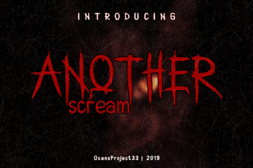 Another Scream Typeface