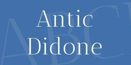 Antic Didone Font