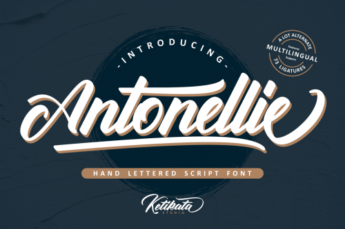 Antonellie Calligraphy Font