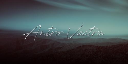 Antro Vectra Script Font