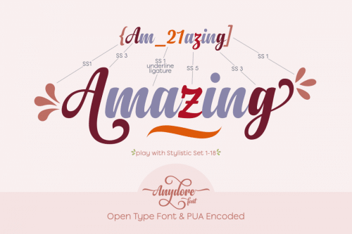 Anydore Script Font