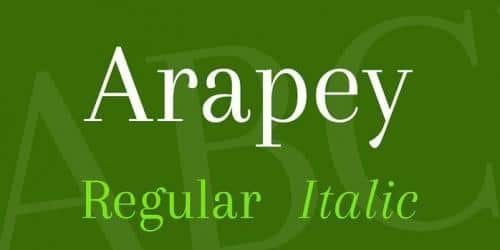 Arapey Font
