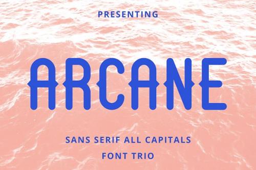 Arcane Sans Font Trio