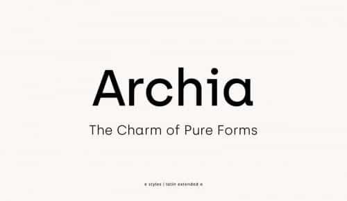 Archia Font Family