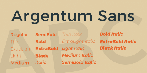 Argentum Sans Font