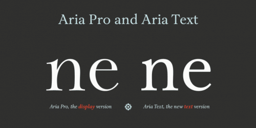 Aria Text Font Family