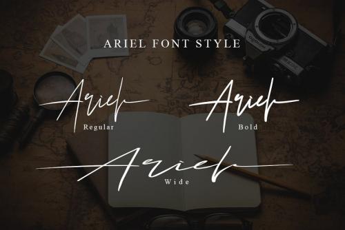 Ariel Signature Font