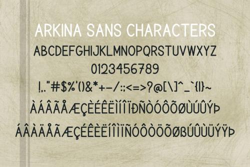 Arkina handwriting Font