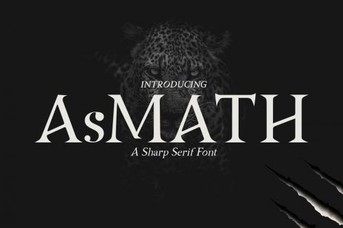 Asmath Sharp Serif Font