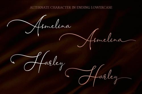 Asmelina Harley Script Font