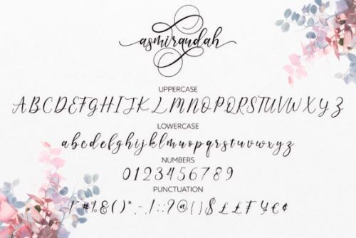 Asmirandah Calligraphy Font