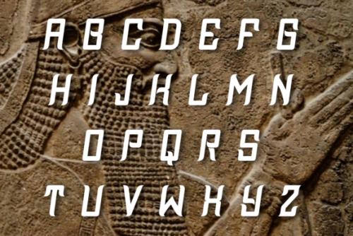 Assyrian Display Font