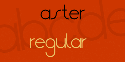 Aster Font