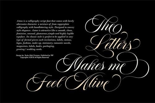 Aston Script Font