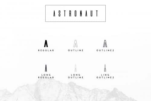 Astronaut Typeface