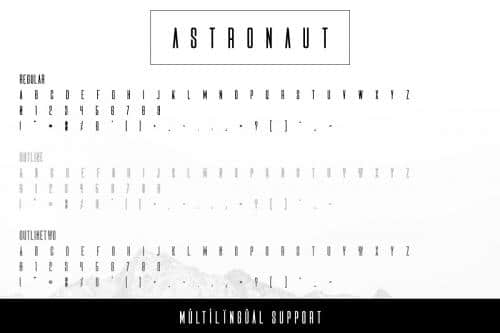 Astronaut Typeface