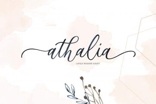 Athalia Script Font