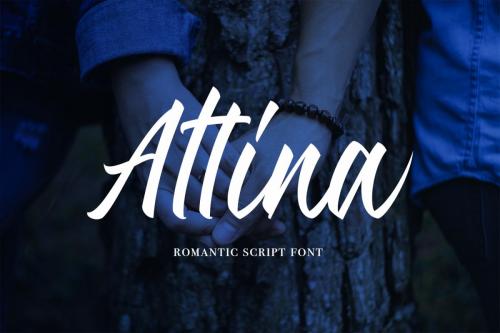 Attina Romatic Script Font