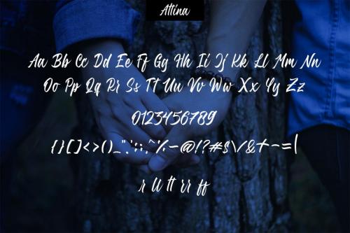 Attina Romatic Script Font