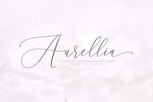 Aurellia Script Font