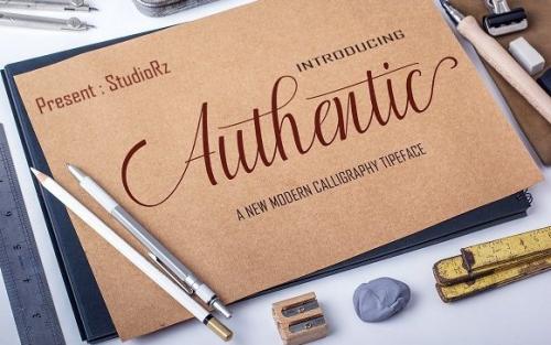 Authentic Calligraphy Font