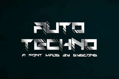 Auto Techno Font