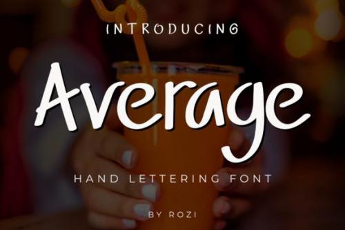 Average Script Font