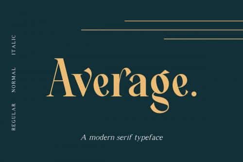 Average Serif Font