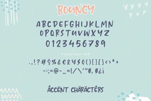 BOUNCY Script Font