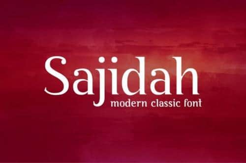 BY Sajidah Modern Classical Font