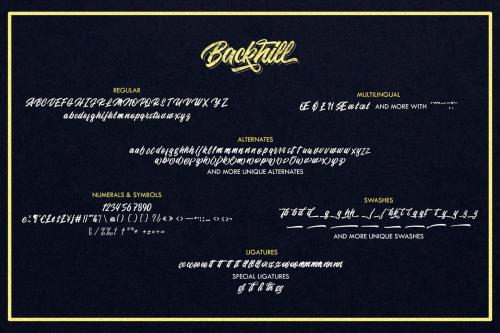 Backhill Bold Script Font