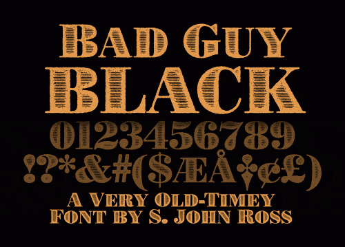 Bad Guy Black Font