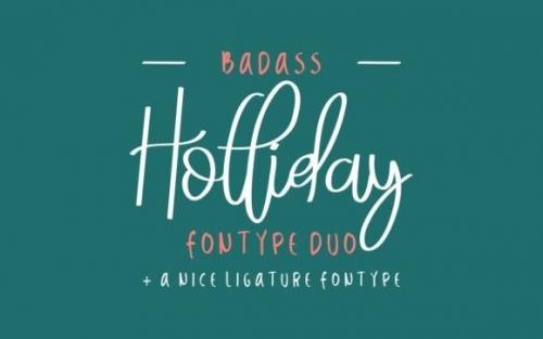 Badass Holliday Handwritten Font