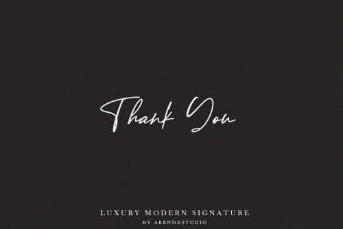 Baekrajan Luxury Modern Signature Font
